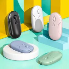 Pebble Rechargeable Wireless Mouse Bluetooth Dual for Mobile Phone Apple iPad picture