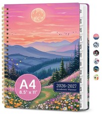 Planner 2026-2027 Academic Monthly Weekly Calendar 8.5 x 11 Hardcover Led Year picture