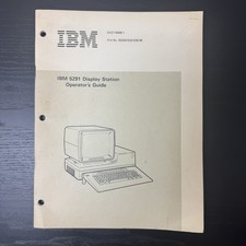 IBM 5291 Display Station Operator's Guide 2nd Edition 1983 GA21-9409 Vintage picture