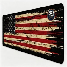 Livtoch American Antique Flag Mouse Pad 31.5x11.8 picture