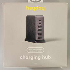 Heyday 5-Port USB Charging Hub Desktop Multi Device Charger Station New Seal picture