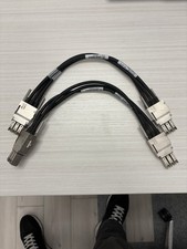 2 (TWO) Cisco 800-40403-01 STACK-T1-50CM V01 Stacking Cables picture