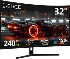 Z-Edge 32 Inch Curved PC Gaming Monitor, FHD 1080P 240Hz Curved Monitor,1500R Co picture
