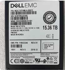 DELL EMC Samsung PM1643 15.36TB SAS 12Gbps MZ-ILT15TA SSD MZILT15THMLA-000C3 picture