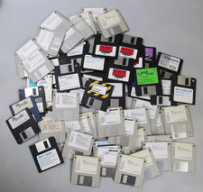 Large Lot Vintage 3.5” Floppy Disks Windows Programs Software *USED AS IS* picture