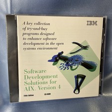(Sealed) IBM AIX Version 4 Software Development Solutions USA CD-ROM + VisualAge picture