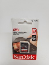 SanDisk Ultra 64GB SDXC UHS-I Memory Card 100MB/s Class 10 Full HD Video NEW picture