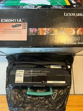Lexmark E360H11A E360 Black Hi Yield Toner Cartridge Genuine New No Box Free Shp picture