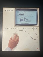 Vintage 1984 Apple Macintosh MacWrite & MacPaint Boxed Set - Near Complete picture