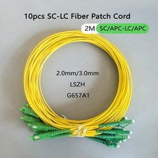 1/2/3/5/10pcs Fiber Optic Patch Cable SC/APC-LC/APC 2M 2.0/3.0mm LSZH G657A1 picture