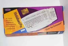 Mediaboard Pro Belkin Keyboard 18 Multimedia Keys for Windows Gold Series F8E886 picture