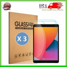 {3-Pack} HD Clear Tempered Glass Screen Protector For iPad 10.2 7th 8th 9th Gen picture