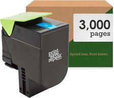 Print.Save.Repeat. Lexmark 801HC Cyan Toner Cartridge CX410, CX510 [3K Pages] picture