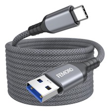 USB C Cable 20ft Extra Long, USB3.0 5Gbps Data Transfer & 3A 20 Feet, Grey picture