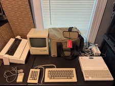 Vintage Apple Mac 512k Enhanced Computer Package W/ 11C Image Writer ii Bag More picture