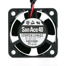 SANYO 109P0412H602 4020 12V 0.11A 4 cm  2 wire mute cooling fan picture