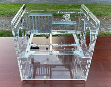 NVIDIA Torture Rack Clear Acrylic Open Frame ATX Computer Case - by: Danger Dan  picture