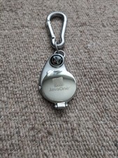 Rare Vintage Sun Microsystems JavaOne Pocket Watch w/ Compass  Key Fob Key Chain picture