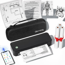 Gloryang Inkless Portable Printer for Travel, Wireless Thermal Printer Supports picture