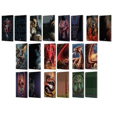 OFFICIAL ANNE STOKES DRAGONS LEATHER BOOK WALLET CASE COVER FOR AMAZON FIRE picture