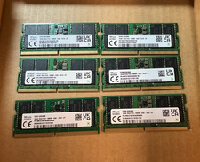 LOT OF (6)  SK Hynix DDR5 SODIMM 16GB, 1Rx8 PC5-4800B HMCG78AEBSA095N picture