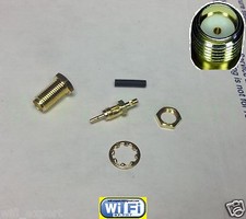 1x SMA Female Solder bulkhead Connector for 1.13 U.FL IPX Mini Coax RF Cable USA picture