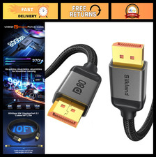 High-Speed 80Gbps DisplayPort 2.1 Cable 10FT/3M, HDR Gaming Cord for PC & Monito picture