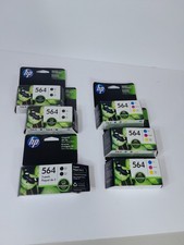 HP 564 Black & 564 Color Ink Cartridges Lot of 6 Exp 2019 -2021   picture