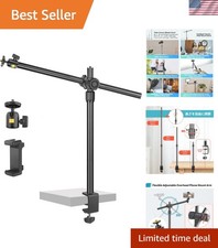 Sturdy Aluminum Boom Arm Camera Mount with C-Clamp for Enhanced Live Streaming picture