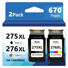 2PK PG-275XL CL-276XL Ink Cartridge for Canon Pixma TS3722 TS3522 TR4722 TR4720 picture