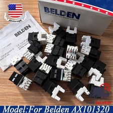 24PCS Category 6 KeyConnect RJ45 Unshielde Jack Module Black For Belden AX101321 picture