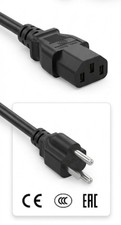 Wholesale Job Lot (158 Pcs) Well Shin 3-Prong Laptop Power Cable 125V 10A New picture