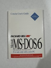 NEW - Microsoft MS-DOS 6.0 Users Guide Reference Packard Bell Book - SEALED picture