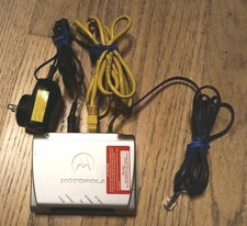 Motorola E141744 Class B Home/Office Router Silver With 12vac Power Supply A+ picture