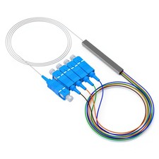 Fiber Optical Splitter SC/UPC 1x4 PLC Singlemode Telecom Grade 1M Network picture