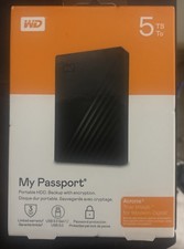 Western Digital - My Passport (5 TB) Portable External HDD - Encrypted - Sealed picture