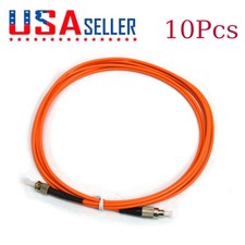 10Pcs ST / UPC-FC / UPC fiber patch cord jumper cable,Single core 3m picture