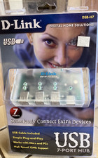 D-LINK USB 7-PORT HUB DIGITAL HOME SLUTIONS DSB-H7 NEW IN PACKAGE picture