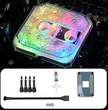 CPU Water Block RGB Copper Base G1/4 for AMD Intel PC Liquid Cooling picture