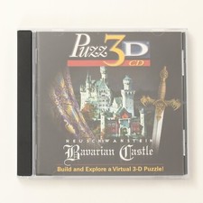 Puzz 3D Neuschwanstein Bavarian Castle Virtual Puzzle Vintage PC & Mac Game picture