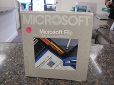 Microsoft FILE Data Management Program for Apple Macintosh - Manual Only - JD488 picture