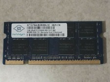 GENUINE NANYA LAPTOP MEMORY RAM STICK 1GB 2RX8 PC2-5300S-555 NT1GT64U8HB0BN-3C picture
