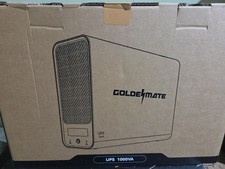 Goldenmate 1000VA 600W LiFePO4 Battery Backup UPS, Pure Sine Wave Surge Protect picture