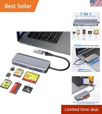 7-in-1 USB-C Memory Stick Pro Duo Card Reader for Efficient File Transfers picture