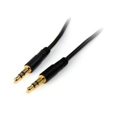 StarTech MU1MMS 1 ft Slim 3.5mm Stereo Audio Cable Male to Male picture