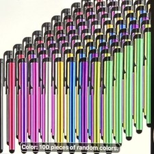 100pcs Multicolor Touchscreen Stylus Pens for Tablets & Devices, Universal picture