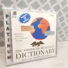 Vintage 1995 Platinum The American Heritage Dictionary Windows 3.1 NEW SEALED picture