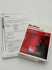 Open Box McAfee Total Protection 2009 - w CD-ROM & Manual GUARANTEED picture