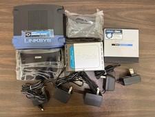 (Lot Of 5) Ethernet Switches and 1 Router Linksys D-Link Dynex BEFSR41 SD208 picture
