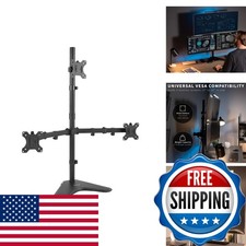 VIVO Triple LCD LED Computer Monitor Desk Stand, Standing Heavy Duty Fully picture